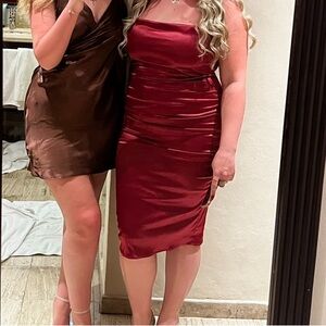 AKIRA tank top knee length ruffle dress